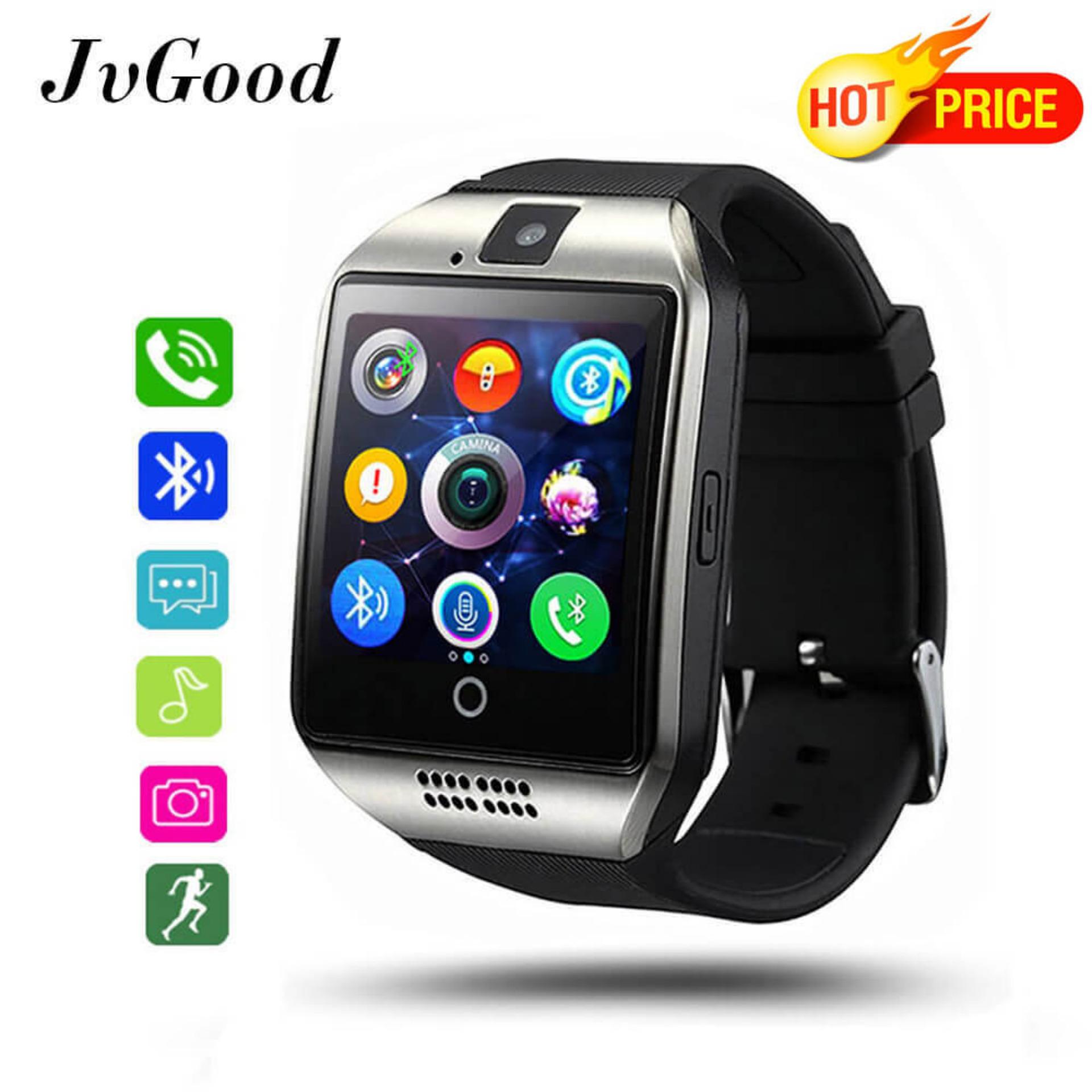 JvGood Smart Watch, Layar Sentuh Bluetooth Wrist Watch dengan Kamera/Kartu SIM Slot/Analisa Pedometer/Tidur Pemantauan untuk Pria Wanita Anak