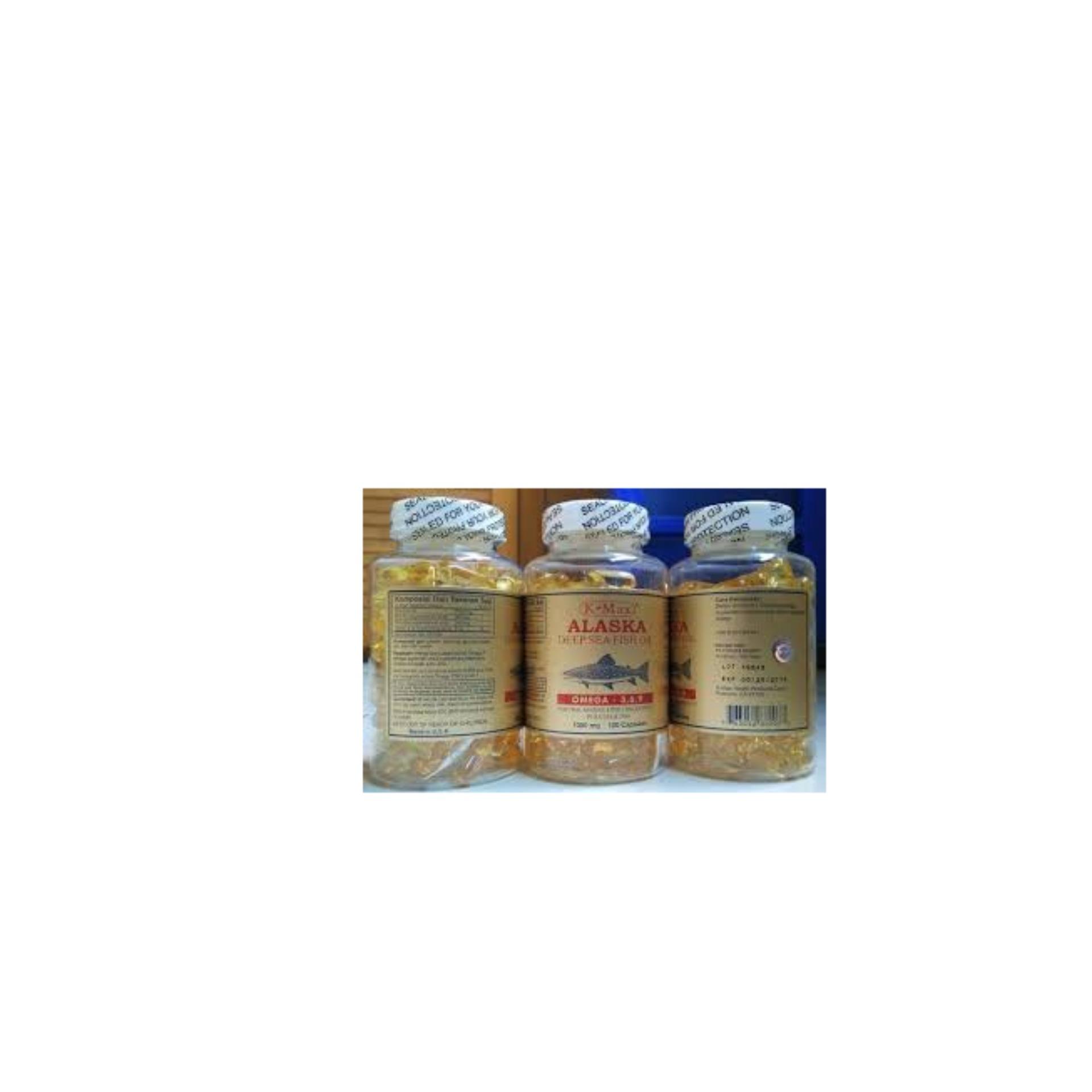K Max ALASKA Deep Sea Fish Oil Minyak Ikan Omega 3 6 9 Diet Supplement