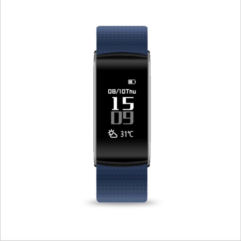 K8 Smart Gelang Denyut Jantung Pemantauan Tekanan Darah dan Oksigen Olahraga Gelang Bluetooth Pengingat Tahan Air Smart Wearable Perangkat-Intl