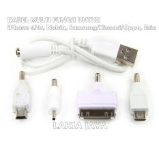 Kabel 4 In 1 Multi Charger Untuk: iPhone 4/4S, Nokia, Samsung / Xiaomi / Oppo, Esia