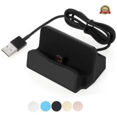 Kabel & Docking Station Charger Cradle Charging Sync Dock For Xiaomi Samsung Oppo Dan Android Micro USB - Black