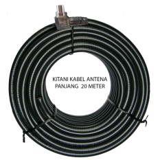 Kabel Antena TV Tanpa Booster Kitani 5C 2V RG-6 - Panjang 20 Meter