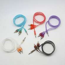 Kabel Audio Jack 3.5mm Jelly Warna 2in1