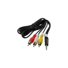 Kabel Audio to Video - 3,5 mm to RCA 3 Warna