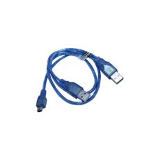 Kabel Hardisk External Mini USB 2.0 Cabang Biru Transparant