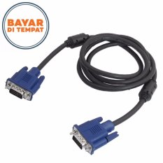 Kabel VGA Male to Male 1.5m - Hitam/Biru