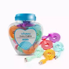 Kabel Vivan CSM100 Kabel Data Micro USB Toples Colorful