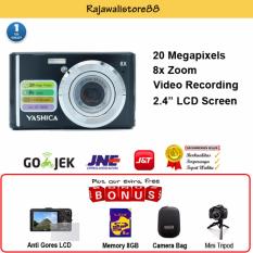 Kamera Digital Pocket Murah - Yashica DC-HV888 Black-Free Aksessories