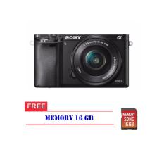 Kamera Sony Alpha A6000 Kit 16-50mm ILCE-6000L Free Memori 16 Gb Promo