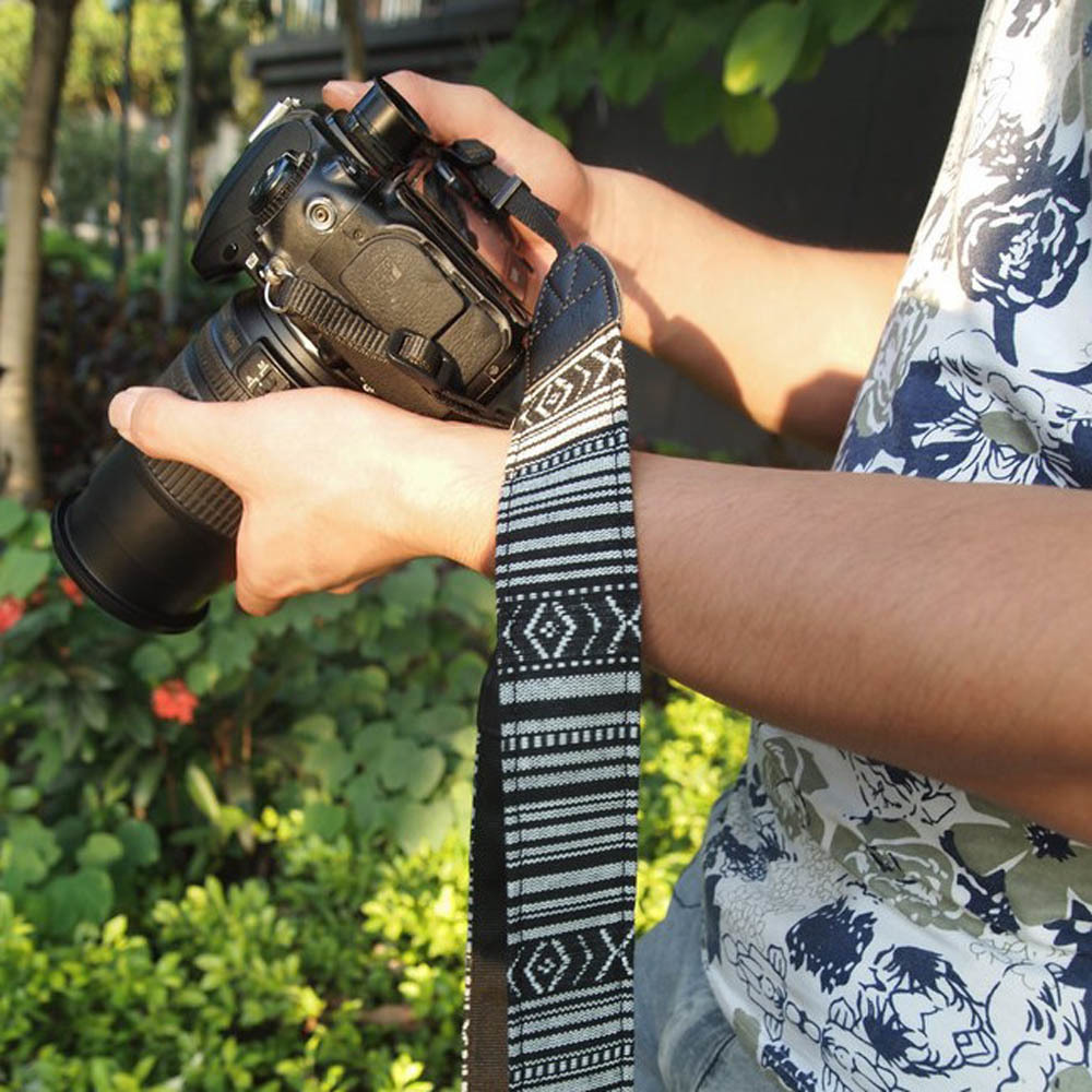 Kamera Vintage Leher Bahu Sabuk Tali Sling untuk Nikon Canon Sony Panasonic SLR DSLR Ildc