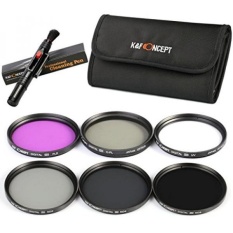 K&F Concept 40.5mm Polarizing Filter + UV Filter + ND Filter Neutral Density Filter + FLD Filter Lens Filter Kit For Sony 16-50 3N Nikon V1 V2 10-30