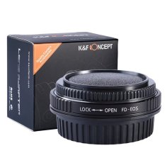 K & F Concept Pro Lens Mount Adaptor untuk Canon FD, FD Baru, FL Lensa untuk Canon EOS Kamera untuk Canon 1D, 1DS, Mark II, III, IV, 1DX, 1DC, 5D, 5D Mark II, II 7D, 40D, 50D, 60D, 70D, Digital Rebel T5i, T4i, T3i, T3, C300, C500-Intl