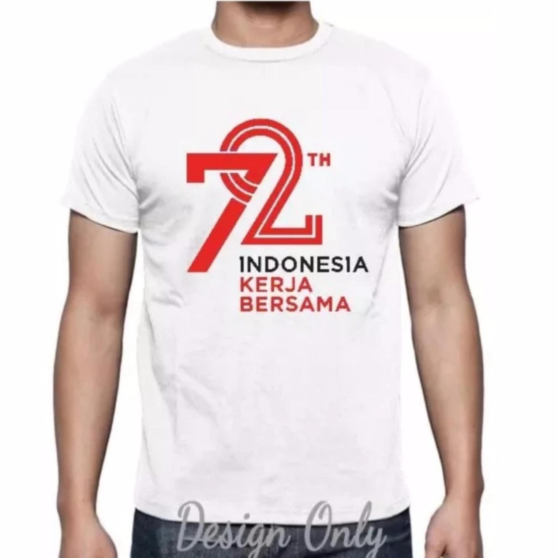 KAOS KEMERDEKAAN 72 TAHUN INDONESIA - Putih