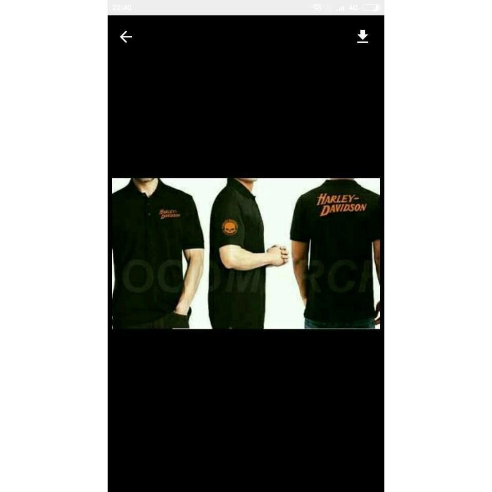 Kaos Kerah Polo Shirt Baju Pria HARLEY DAVIDSON