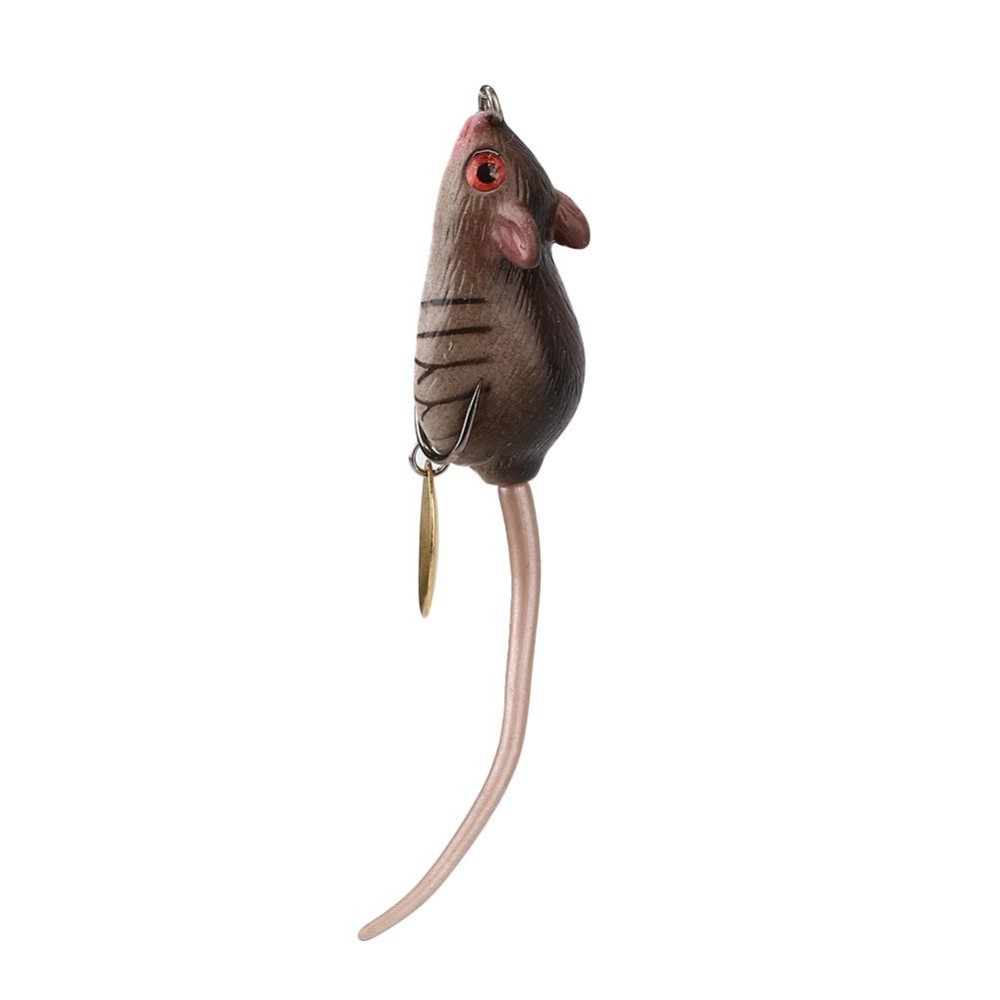 Karet Lembut Mouse Umpan Pancing Top Water Pengait Katrol Bass Umpan Baru Acak-Intl