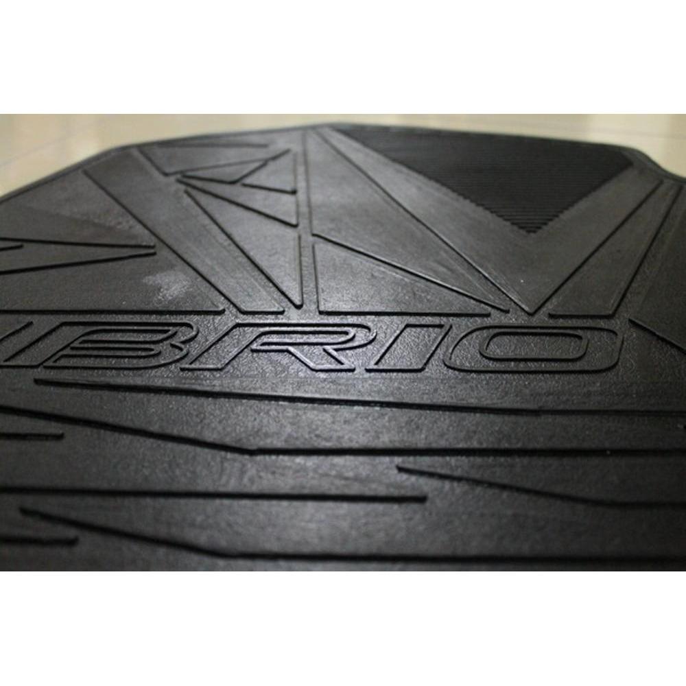 KARPET MOBIL HONDA BRIO - HITAM SET 3