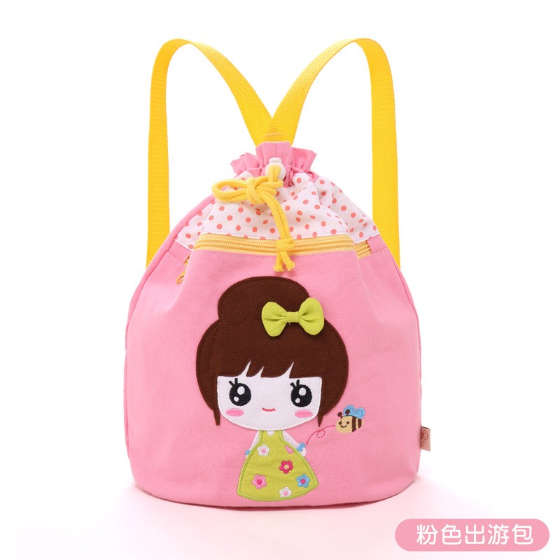 Kartun Anak Balita Baby Boy Girl Bayi Taman Kanak-kanak Sekolah Dasar Gaya Korea Seni Kain Baju Wanita Ladies Putri Tas Putri Pocket Girl Pocket Bag Koleksi Tas Cute Backpack-Intl