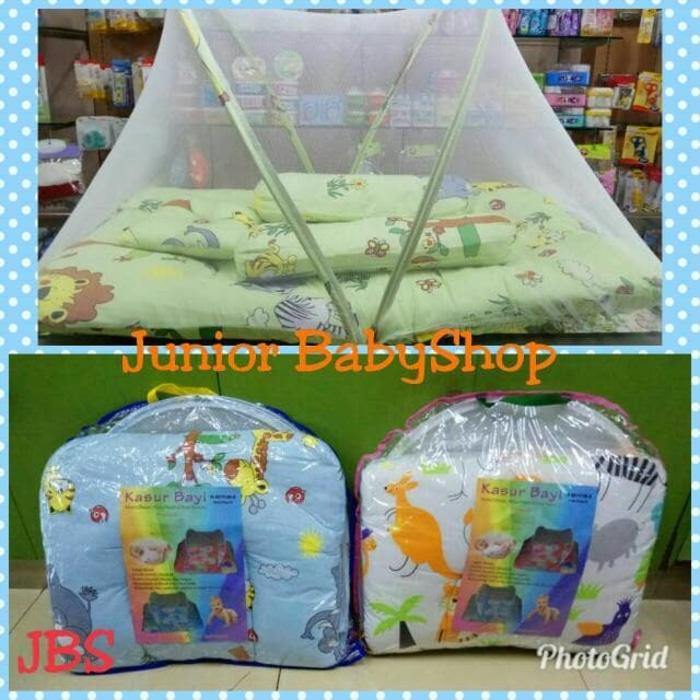 Mesh Kasur Bayi 5 In 1 Kasur Bantal Bantal Peang Guling 2 