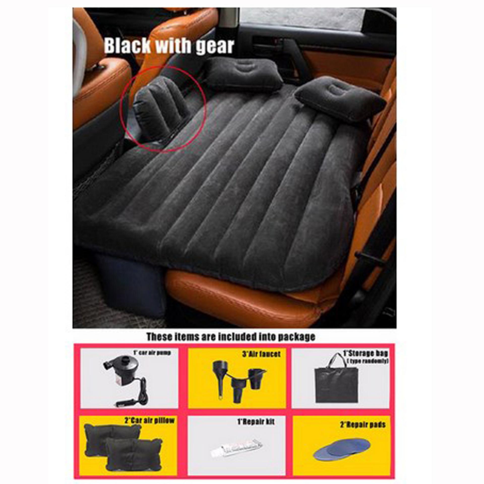 Kasur Mobil Matras Mobil Serbaguna Untuk Piknik Camping Rekreasi Renang Tidur Persiapan Lebaran Sofa Dadakan Hitam