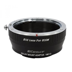 KECAY EOS-EOSM Lens Mount Adapter untuk Canon EOS EF EF-S Lensa untuk Canon EOS M EF-M Kamera, Sesuai dengan EOS M1, M2, M3, M10 Mirrorless CAM-Intl