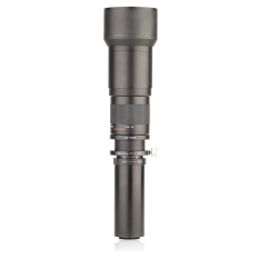 Kelda 650-1300mm F8.0-16 Ultra Lensa Zoom Telephoto dengan T-Mount untuk Kamera DSLR Canon Nikon (hitam)