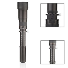 Kelda 650-1300 Mm F8.0-16 Ultra Zoom Potret Jarak Jauh Lensa dengan T-Mount untuk Canon Nikon DSLR Kamera-Intl