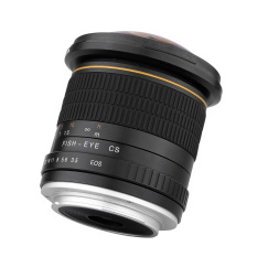 Kelda 8mm F/3.5 170 ° Ultra Wide Fisheye Aspherical Circular Lensa untuk Canon EOS Kamera DSLR- Full Frame Kompatibel Fisheye Aspherical Lensa Edaran