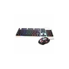 Keyboard Dan Mouse Gaming Murah Lampu LED Warna Warni JEQANG JK-1980 RAINBOW LIGHT