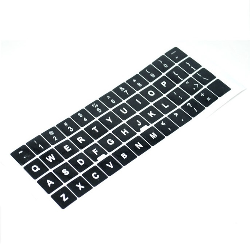 Keyboard English Layout Sticker for Keyboard / Stiker - (Black)