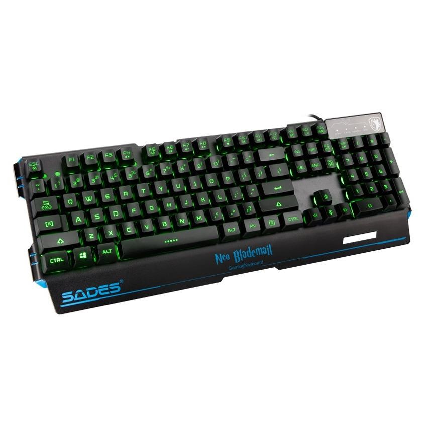 Keyboard Gaming Sades Neo Blademail RGB backlight Gaming Keyboard