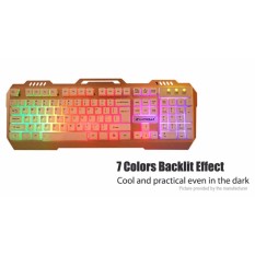 Keyboard Warwolf K12 Gaming Mettal LIGHT