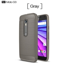 Keysion Terbaru Anti-DROP Soft Carbon Fiber Mewah TPU Case untuk Motorola MOTO G3 G 3rd Gen 3 Back Cover untuk MOTO G3 Coque-Intl