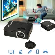 Membunuh Deal!! Full HD 1080 P Input Multimedia Rumah Theater LED Mini Projector Cinema TV VGA MH