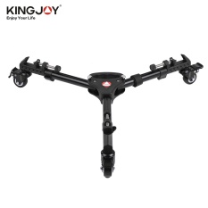 Kingjoy VX-600 Pro 3 Tripod Roda Pulley Universal Folding Camera Tripod Dolly Base Stand W/Tas Nilon Max. Load 20 Kg-Intl