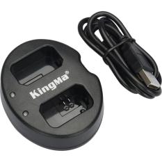 Kingma Dual Battery Charger for Sony A5000 A5100 A6000 A7R NEX6 5T 5R 5N - NP-FW50 - Black