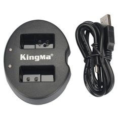 Kingma Dual Battery Charger for Coolpix A Nikon J1 J2 J3 S1 - EN-EL20 - Black