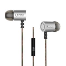 Knowledge Zenith HiFi Metal In-ear Earphones Heavy Bass 9.6mm Driver with Mic - KZ-ED4 - Silver