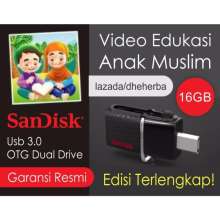Koleksi Video &amp; Film Edukasi Anak Muslim - Flashdisk Sandisk 16Gb Otg Garansi Resmi