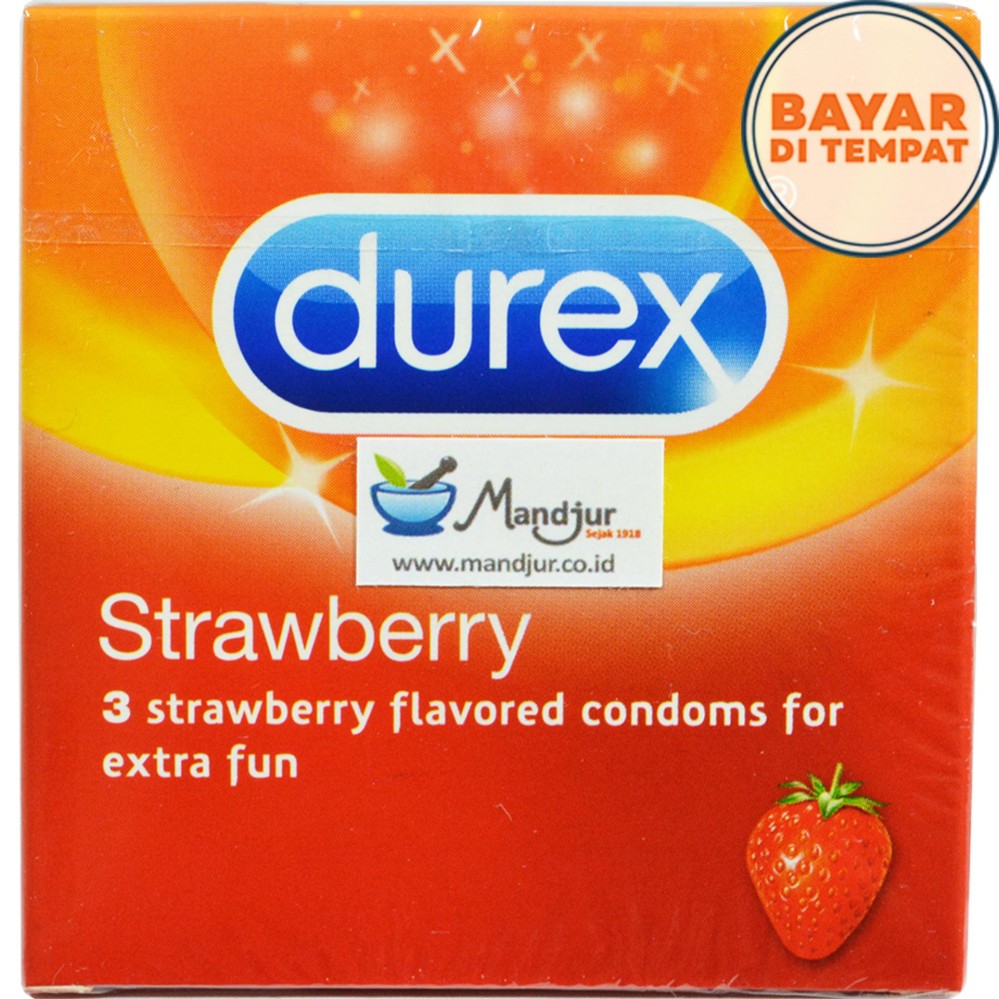 Kondom Durex Strawberry - Isi 3