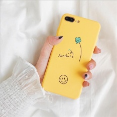 Segar Korea Bunga Senyum Wajah Casing Ponsel untuk iPhone 6 Plus/6 S Plus-Intl