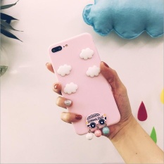 Korea Pink Cute Little Mobil Phone Case untuk IPhone 7 Plus-Intl
