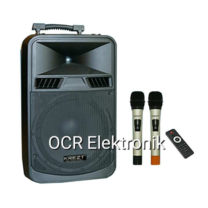 Krezt Portable Speaker System WAS8412N Bluetooth (12 Inch) Lazada