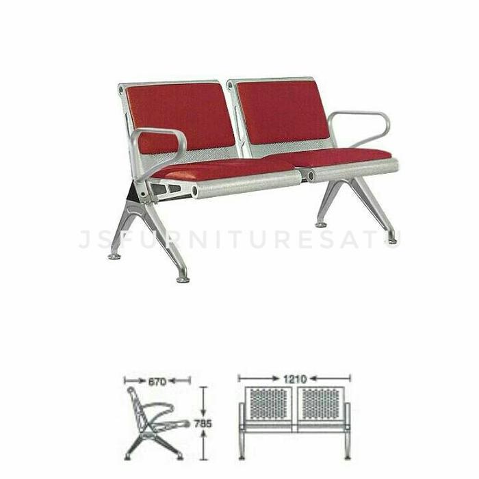 Kursi tunggu /waiting chair PS VERCO-2F - Indachi
