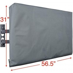 Kuzy - TV Cover 55, Display Weatherproof Outdoor TV Cover Protector for Flat Screen up to 55-inch - Fits Most TV Mounts, LCD, LED, Plasma Screens, Made in USA - GRAY - intl