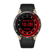 KW88 3G WCDMA Pintar Jam Tangan Ponsel UHD AMOLED Layar MTK6580 CPU ROM 4 GB + RAM 512 MB Android OS 2.0MP Kamera Alat Pengukur Langkah Pintar Jam Tangan-Internasional