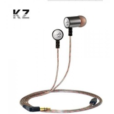 KZ ED3 KZ-ED3 High-End Acme Silver Grade Kebisingan Membatalkan Penggemar Bass Musik HIFI DJ Monitor Studio Sports Metal 3.5mm Stereo Earphone Headphone Earbud untuk IPhone 5 S 6 Samsung HTC MP3 MP4 DVD Musik Player-Intl