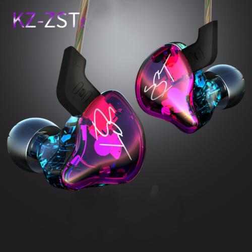 KZ ZST Knowledge Zenith Hybrid Driver Earphone With Mic Candy