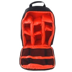 LALANG Digital DSLR Casing Kamera Video Kecil SLR Casing Kamera Ransel (hitam And Oranye)