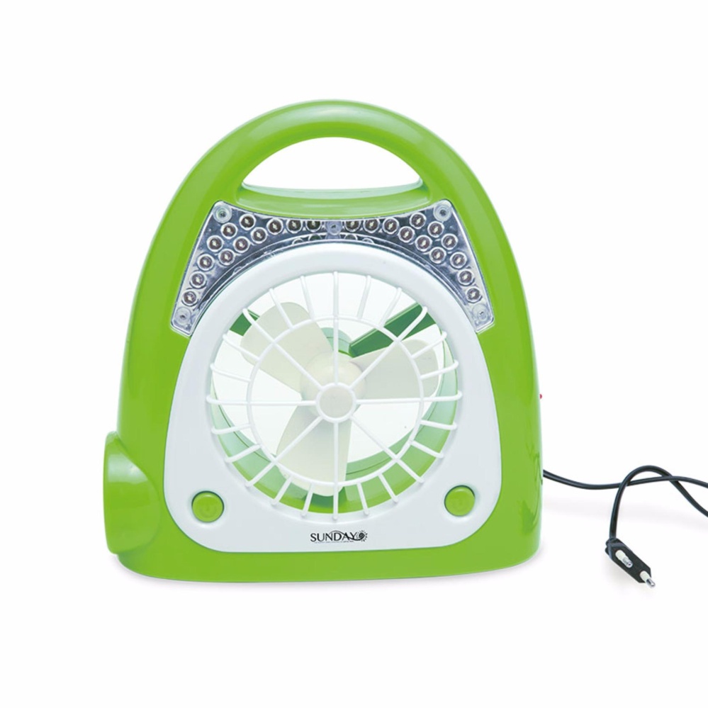 LAMPU EMERGENSI RECHARGABLE / EMERGENCY LAMP GREEN 3 in 1 LAMPU ,LAMPU SENTER SOROT DAN KIPAS