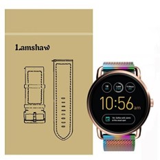 Lamshaw Magnetic Milanese Loop Stainless Steel Magnet Penutup Kunci Band untuk Fossil Q Wander Smartwatch Strap (Milanese_Color) -Intl